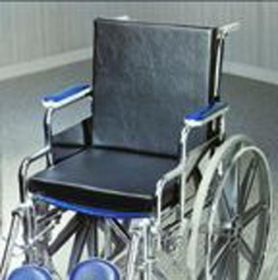 Solid Back Insert Wheelchair Cushion  18 x16 x1.25  w/Strap