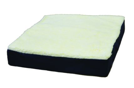 Gel Wheelchair Cushion w/ Fleece Top 16  x 18  x 3.5