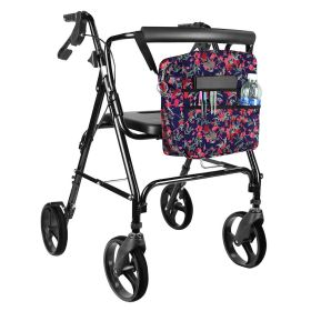 Rollator Bag (Option: Pink Floral)